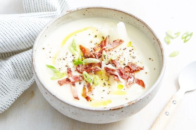 Keto Bacon and Cauliflower Soup