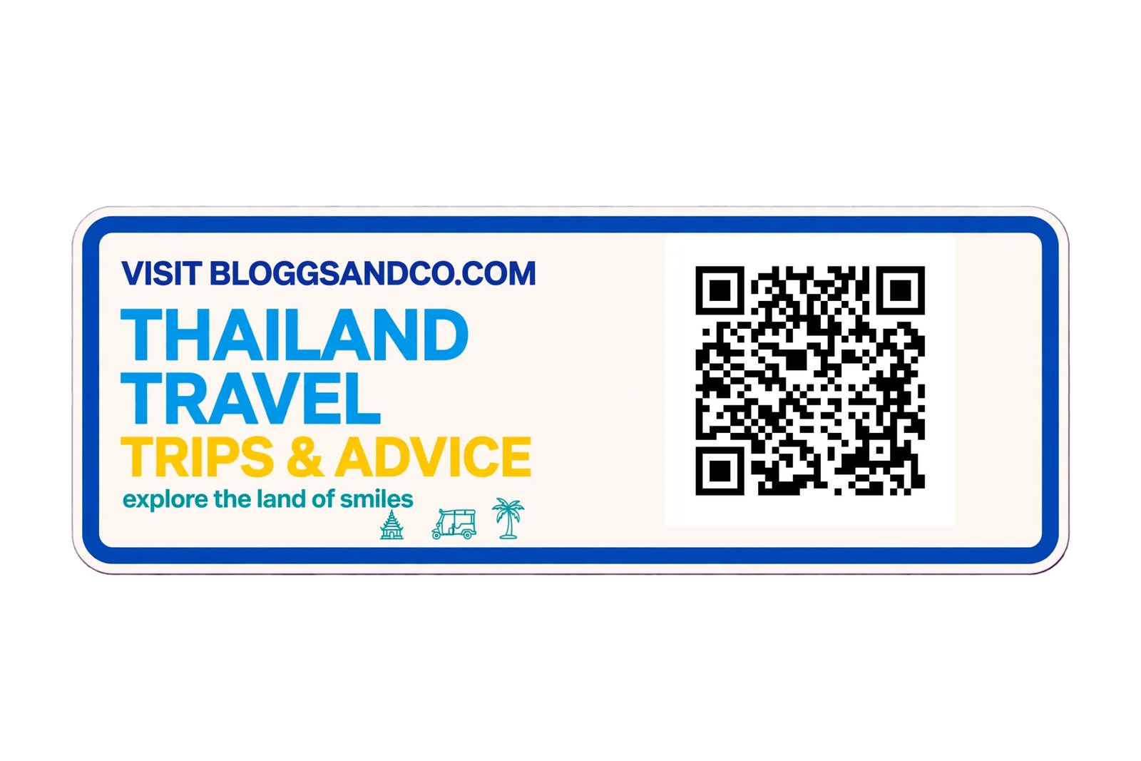 Bloggs and Co — Thailand travel, trips and advice. QR code for bloggsandco.com.